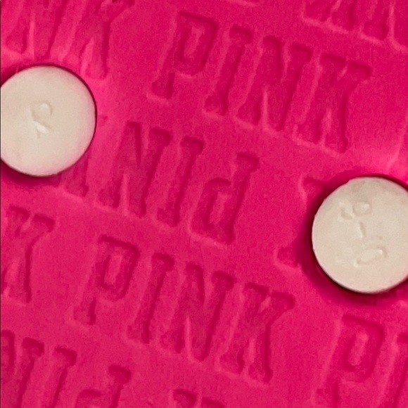 Victorias Secret Pink pink white flip flops size L - Picture 3 of 6